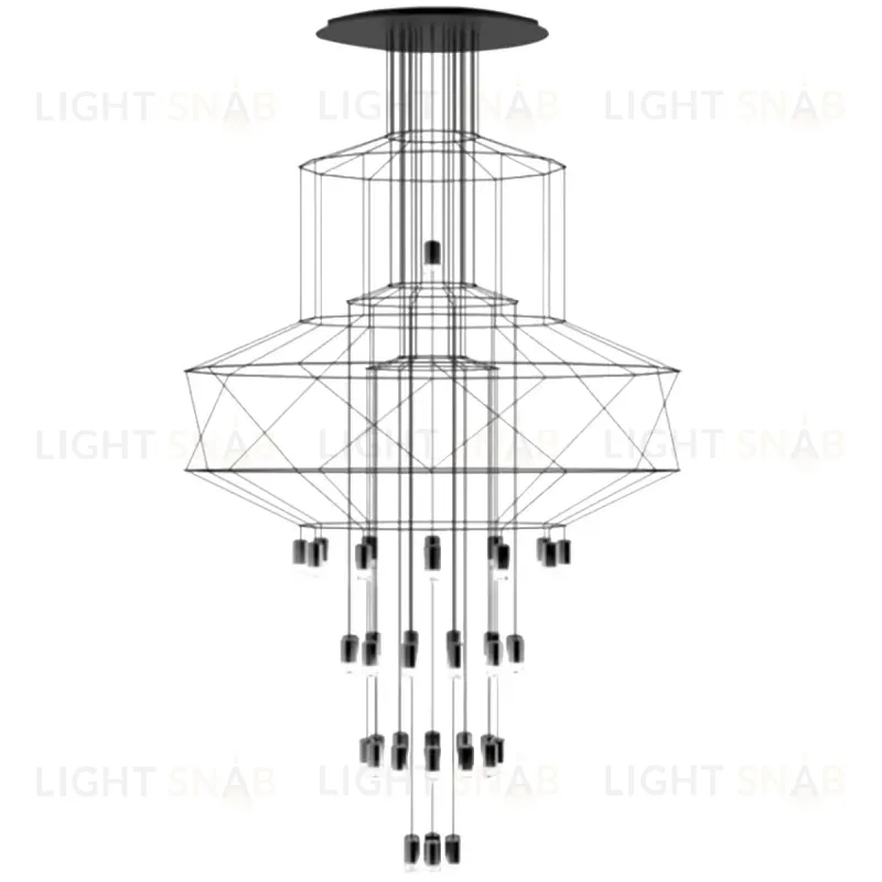 Каскадная люстра ImperiumLoft Vibia Wireflow 75394-22 75394-22
