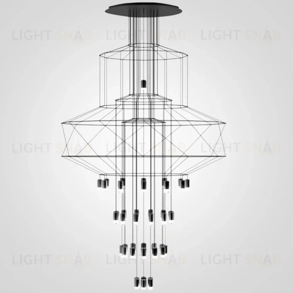 Каскадная люстра ImperiumLoft Vibia Wireflow 75394-22 75394-22