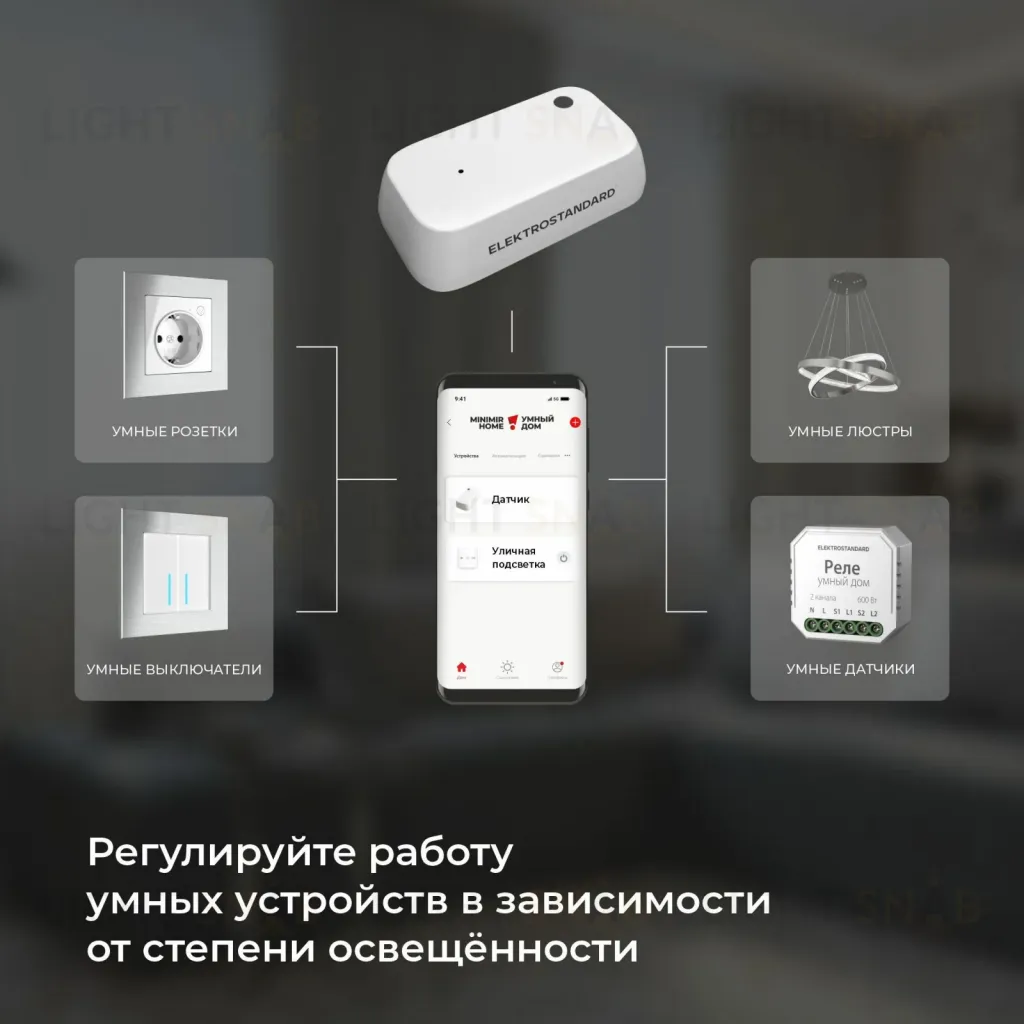 Умный датчик освещения Elektrostandard 4690389186790 a060337 4690389186790