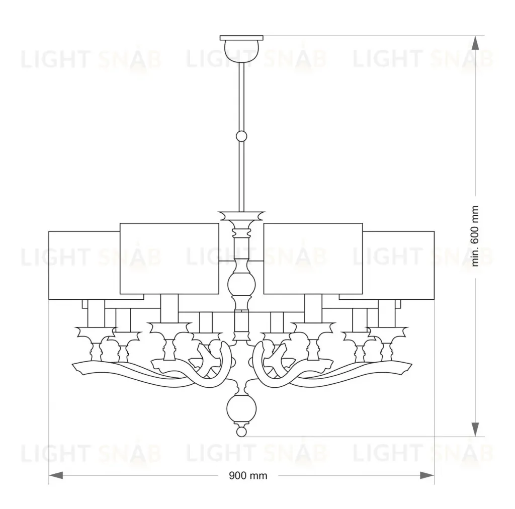 Подвесная люстра Kutek Tivoli TIV-ZW-8(N) TIV-ZW-8(N)