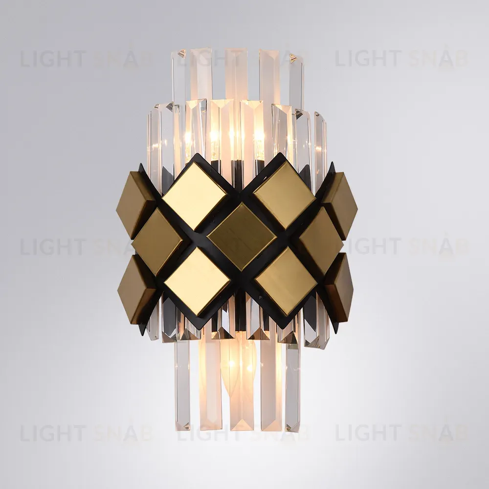 Настенный светильник Arte Lamp Amelia A1039AP-2BK A1039AP-2BK