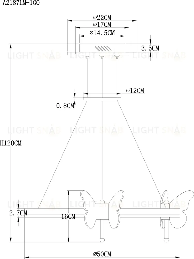 Подвесной светильник Arte Lamp Darcy A2187LM-1GO A2187LM-1GO