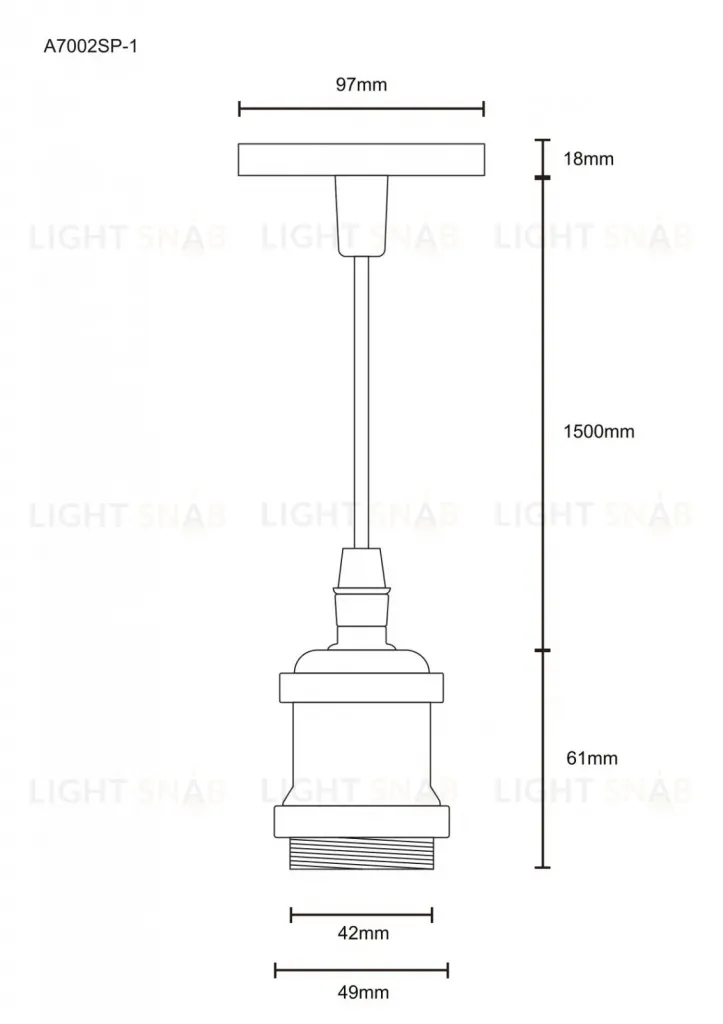 Подвесной светильник Arte Lamp Electra A7002SP-1AB A7002SP-1AB