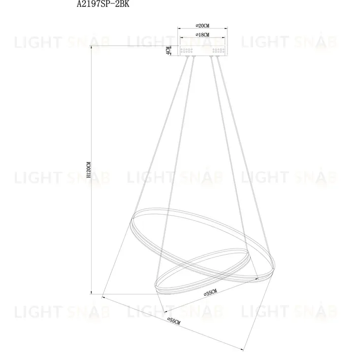 Подвесной светильник Arte Lamp Frodo A2197SP-2BK A2197SP-2BK