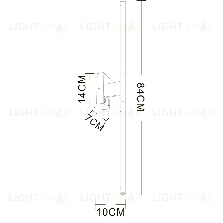 Настенный светильник Arte Lamp Lines A2029AP-1BK A2029AP-1BK