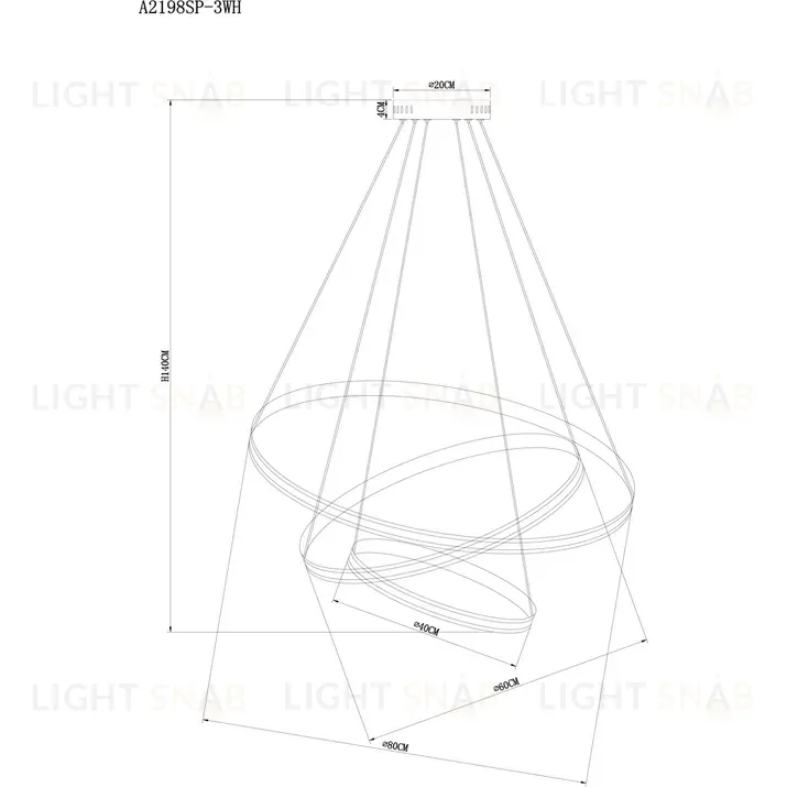 Подвесной светильник Arte Lamp Meridiana A2198SP-3WH A2198SP-3WH