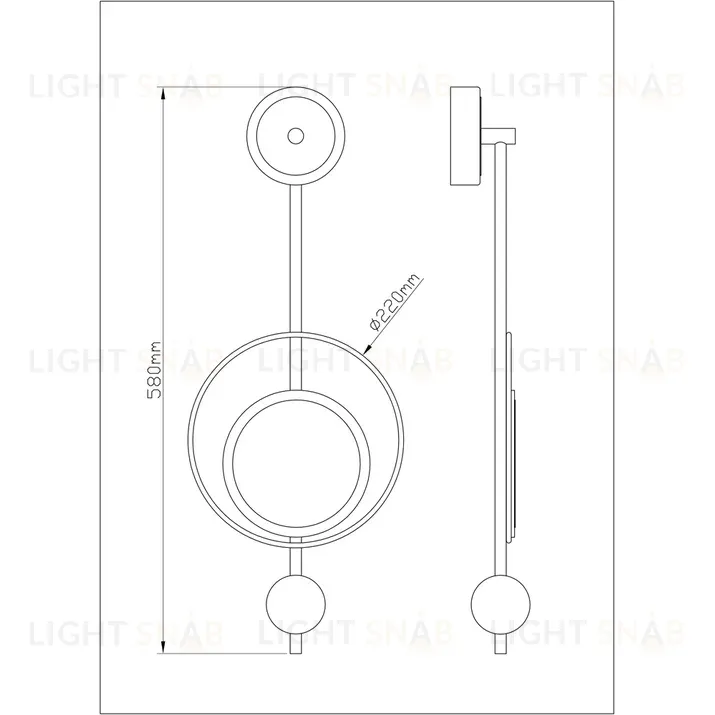 Настенный светильник Arte Lamp Polaris A2604AP-7GO A2604AP-7GO