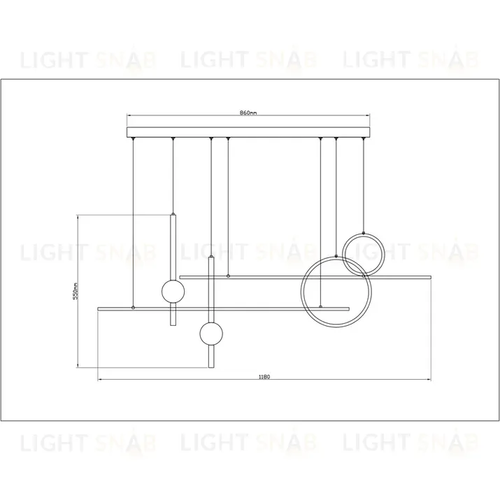 Подвесная люстра Arte Lamp Polaris A2610SP-85BK A2610SP-85BK