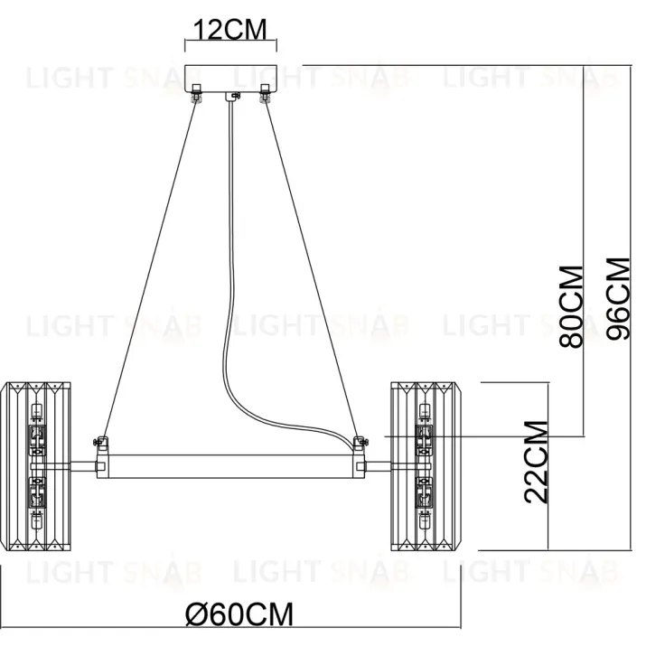 Подвесная люстра Arte Lamp Santorini A1049SP-12GO A1049SP-12GO