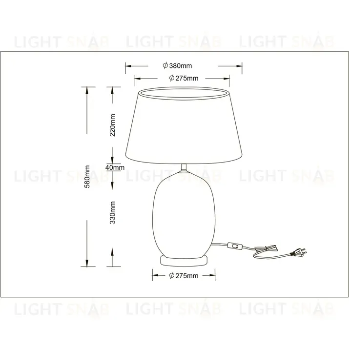 Настольная лампа Arte Lamp Sarin A4061LT-1PB A4061LT-1PB