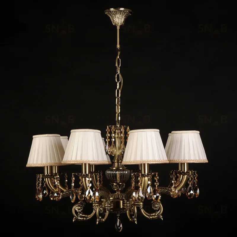 Подвесная люстра Abrasax Sylvia L.8110-8BR CRISTAL-SHADE L.8110-8BR CRISTAL-SHADE