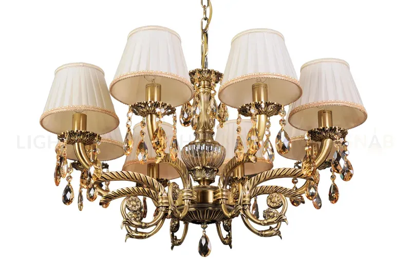 Подвесная люстра Abrasax Sylvia L.8110-8BR CRISTAL-SHADE L.8110-8BR CRISTAL-SHADE