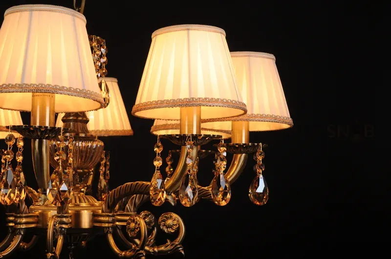 Подвесная люстра Abrasax Sylvia L.8110-8BR CRISTAL-SHADE L.8110-8BR CRISTAL-SHADE