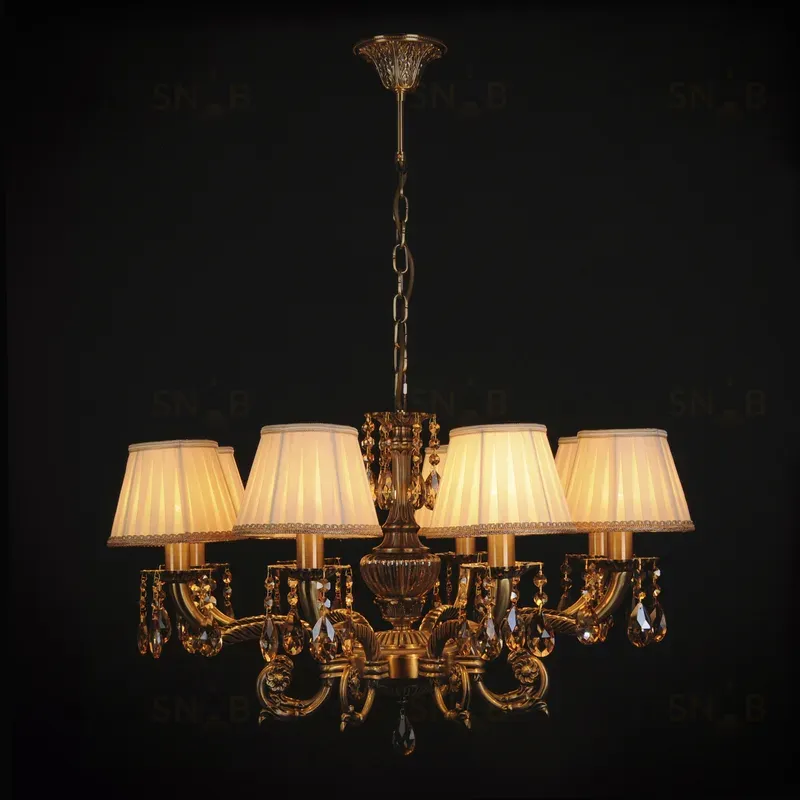 Подвесная люстра Abrasax Sylvia L.8110-8BR CRISTAL-SHADE L.8110-8BR CRISTAL-SHADE