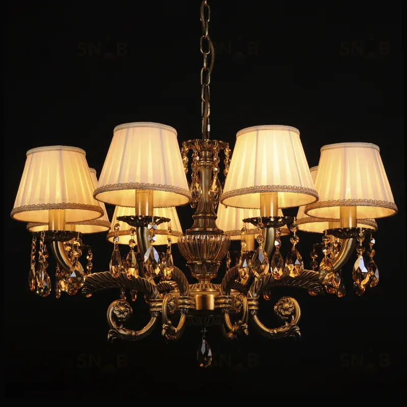 Подвесная люстра Abrasax Sylvia L.8110-8BR CRISTAL-SHADE L.8110-8BR CRISTAL-SHADE