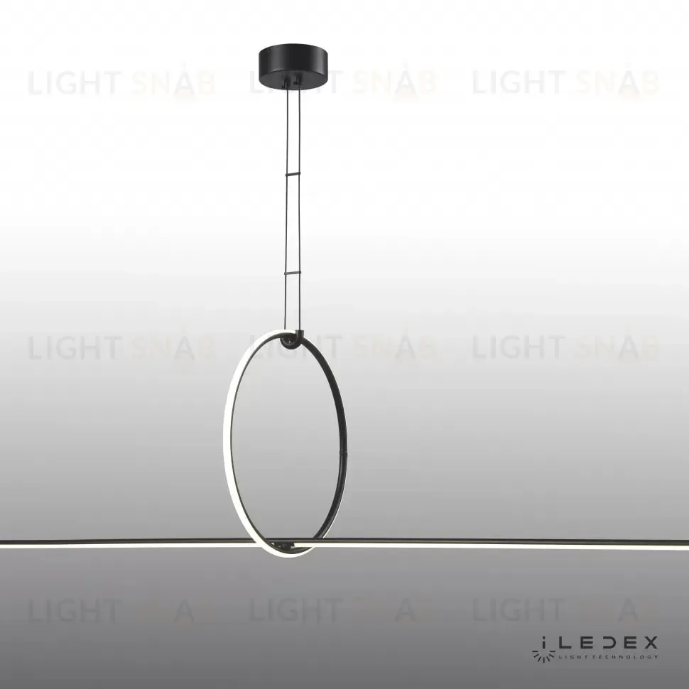 Подвесной светодиодный светильник iLedex Zoom 10339P/A2-35W-3000K BK-WH 10339P/A2-35W-3000K BK-WH