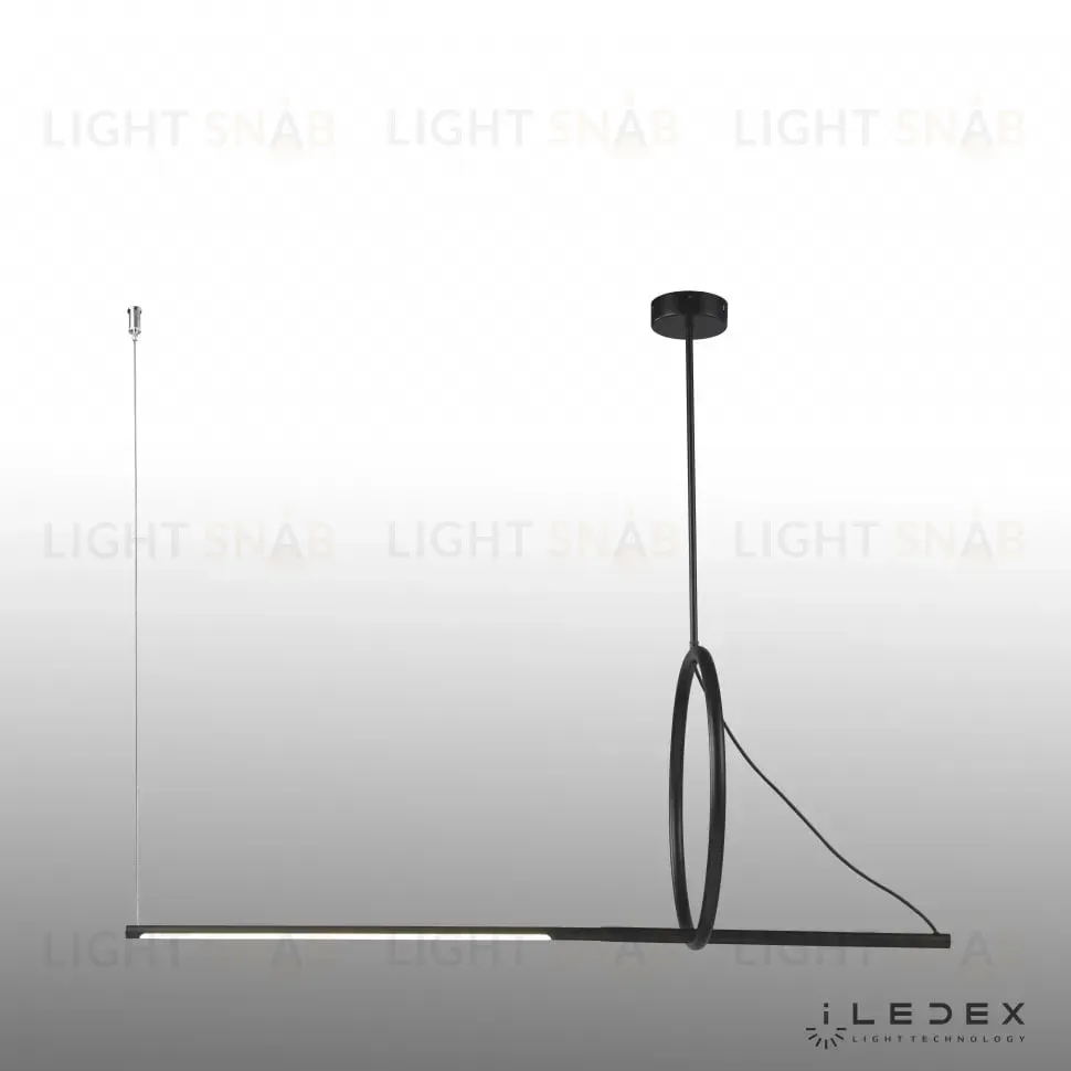 Подвесной светодиодный светильник iLedex Zoom 8075P/S-18W-3000K MBK-WH 8075P/S-18W-3000K MBK-WH
