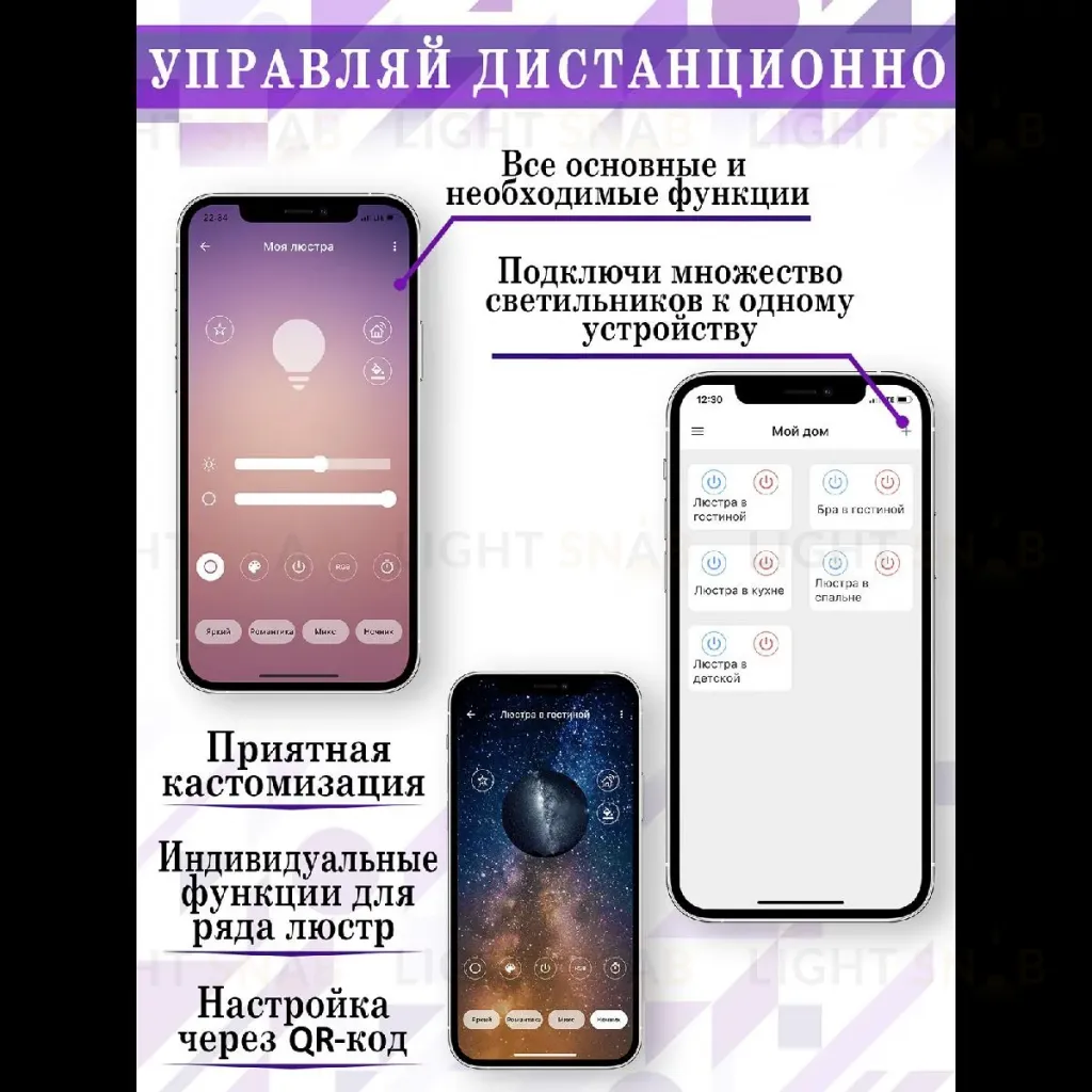 Подвесная люстра Natali Kovaltseva Andromeda I LED LAMPS 81284 LED LAMPS 81284