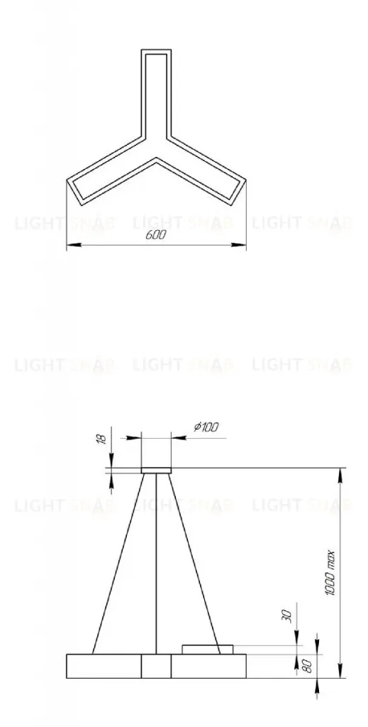 Подвесной светильник Эра Geometria SPO-141-W-40K-028 Б0050566 Б0050566