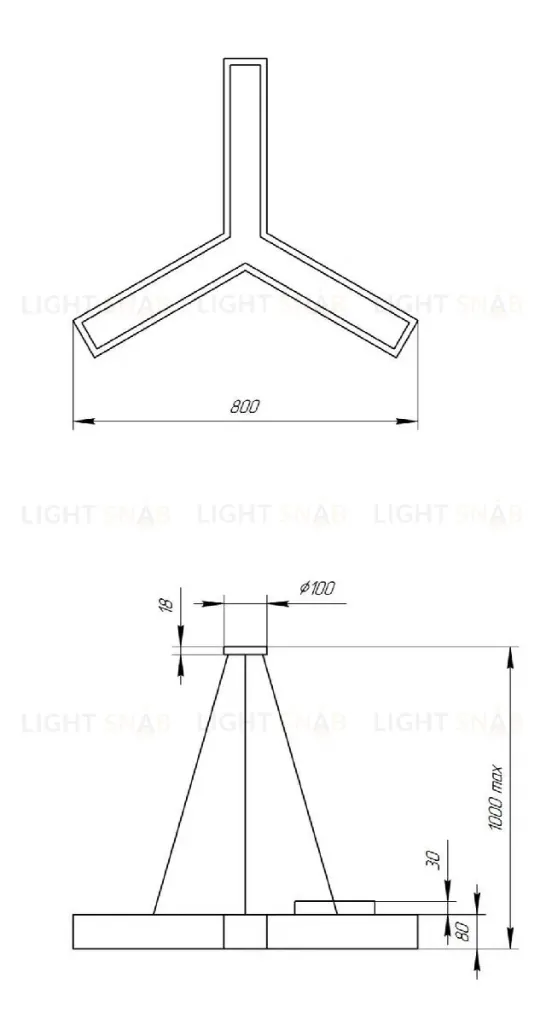 Подвесной светильник Эра Geometria SPO-142-W-40K-044 Б0050568 Б0050568