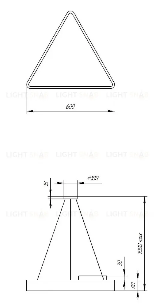 Подвесной светильник Эра Geometria SPO-151-W-40K-030 Б0050574 Б0050574