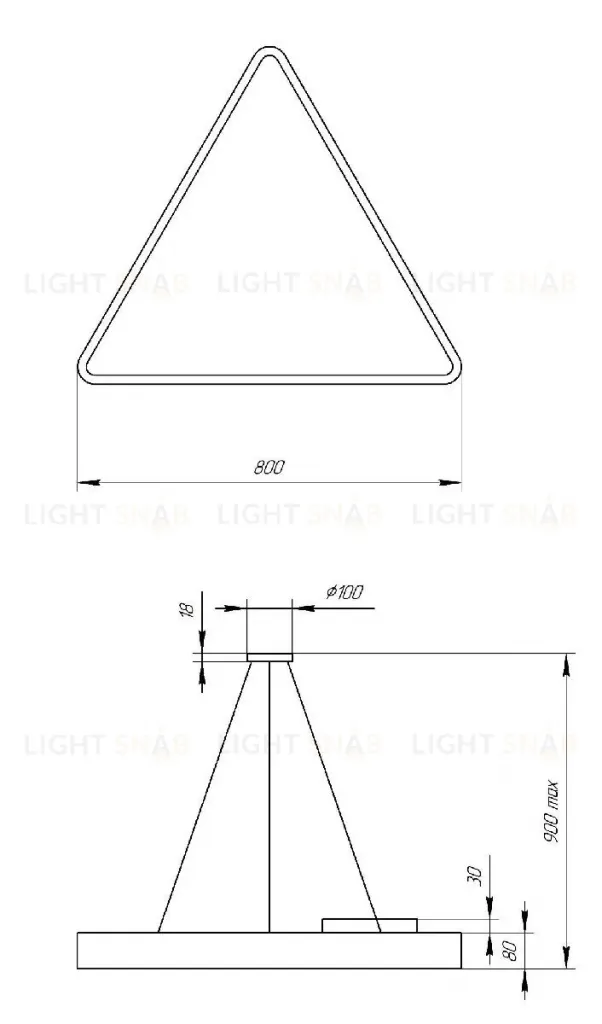 Подвесной светильник Эра Geometria SPO-152-W-40K-048 Б0050576 Б0050576