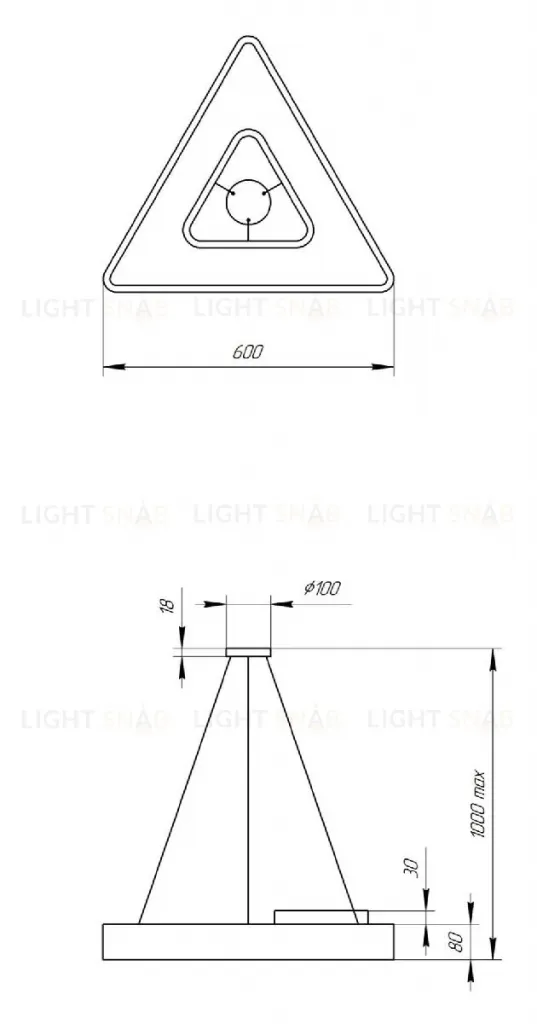 Подвесной светильник Эра Geometria SPO-153-W-40K-030 Б0050578 Б0050578