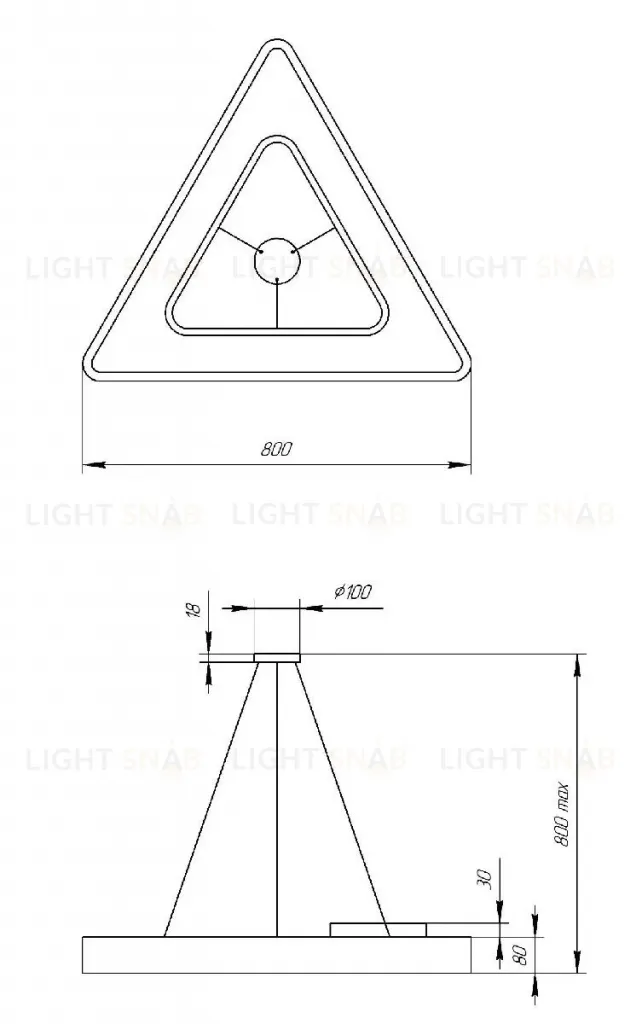 Подвесной светильник Эра Geometria SPO-154-W-40K-042 Б0050580 Б0050580