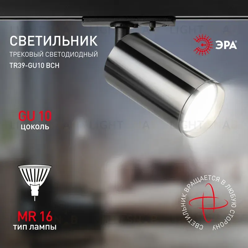 Трековый светильник Эра TR39-GU10 ВСН Б0053314 Б0053314