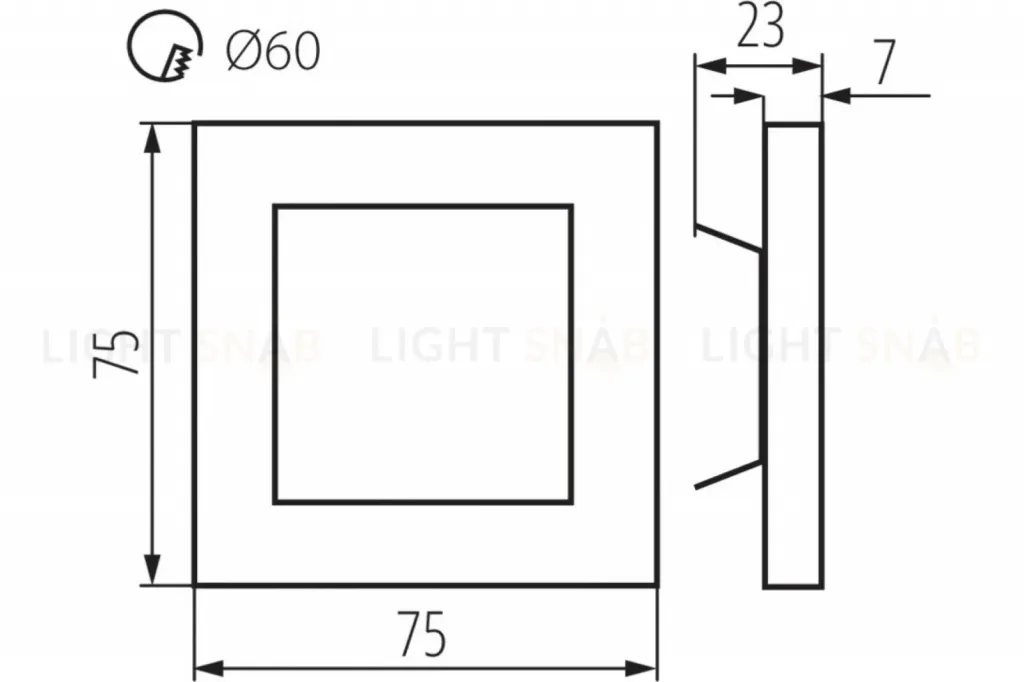 Подсветка для лестниц и ступеней Kanlux Apus Led CW 23107 23107