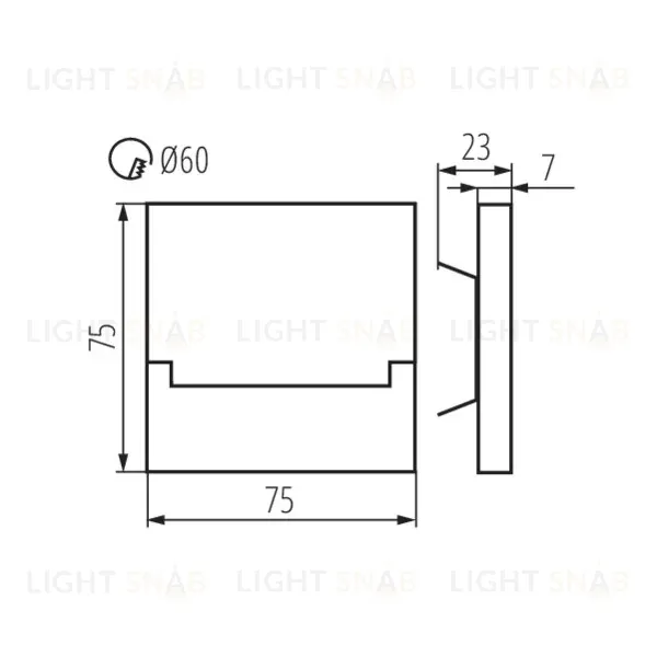Подсветка для лестниц и ступеней Kanlux Sabik Led CW 23110 23110