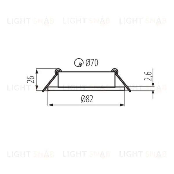 Точечный светильник Kanlux Dalla CT-DTO50-B 22432 22432