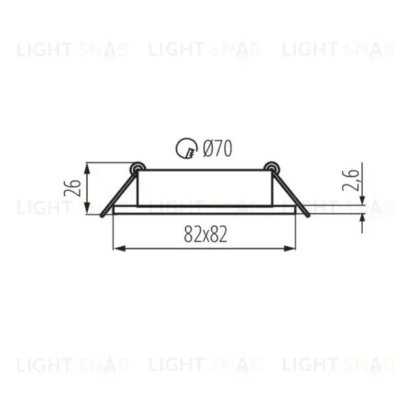 Точечный светильник Kanlux Dalla CT-DTL50-B 22433 22433