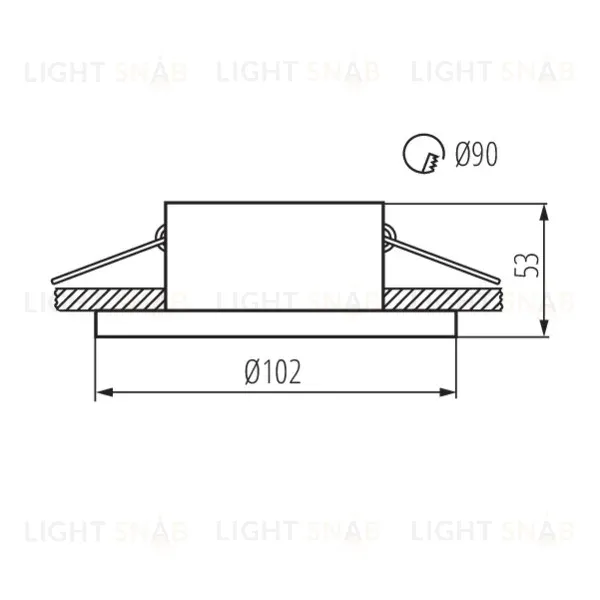 Встраиваемый светильник Kanlux Imines DSO-W 29031 29031