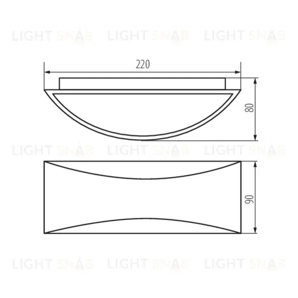 Уличный настенный светильник Kanlux Biso Led el 8W-GR 29260 29260