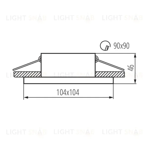 Встраиваемый светильник Kanlux Imines DSL-W 29030 29030