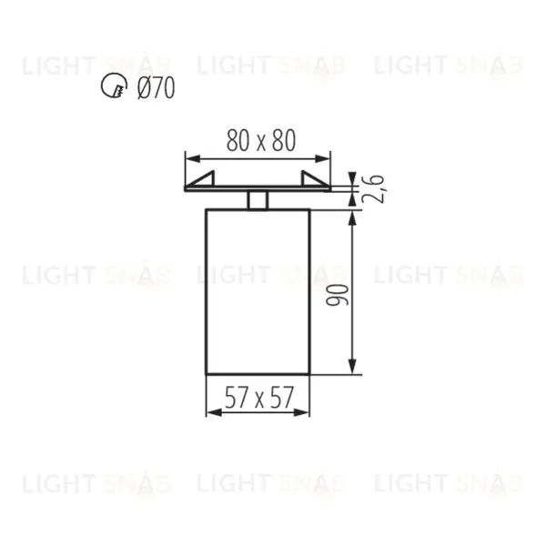 Спот Kanlux Chiro GU10 DTL-B 29313 29313