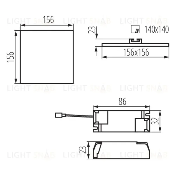 Встраиваемый светильник Kanlux Arel Led DL 14W-NW 29590 29590