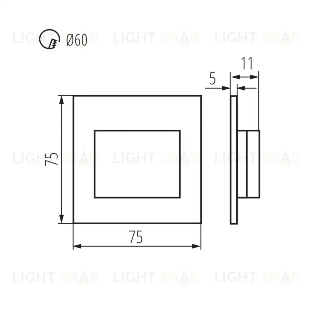 Подсветка для лестниц и ступеней Kanlux Erinus Led LL W-NW 33325 33325