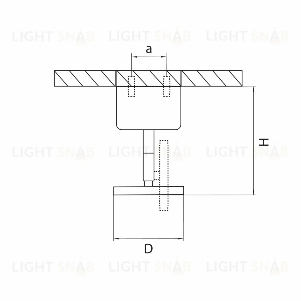 Основание для светильника Lightstar Rullo 590010 590010