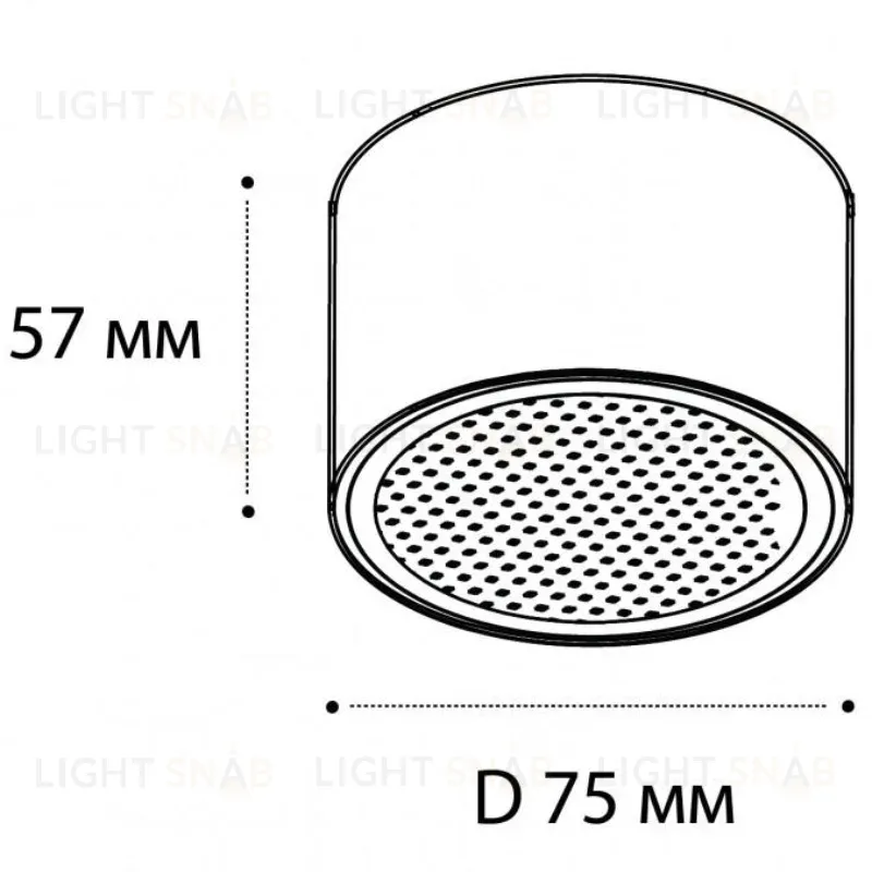 Потолочный светодиодный светильник Italline IT02-007 white 3000K IT02-007 white 3000K