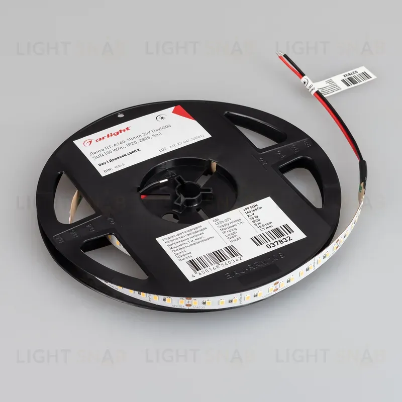 Светодиодная лента Arlight RT-A140-10mm 24V Day4000 SUN (20 W/m, IP20, 2835, 5m) 037832 037832