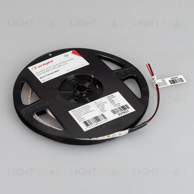 Светодиодная лента Arlight RT-A140-10mm 24V Warm3000 SUN (20 W/m, IP20, 2835, 5m) 037831 037831