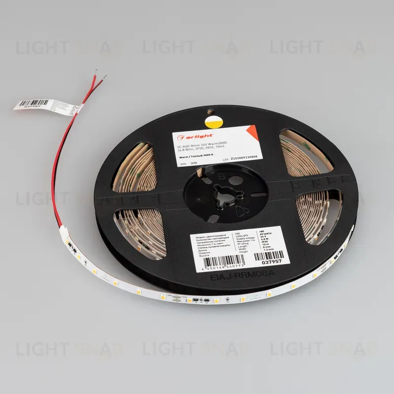 Светодиодная лента Arlight IC-A60-8mm 24V Warm3000 (4.8 W/m, IP20, 2835, 10m) 037957 037957