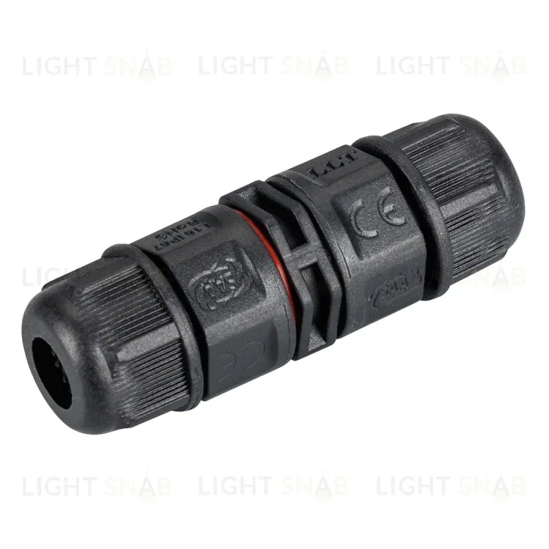 Коннектор прямой Arlight NEO-CON-I-2pin-BK (3-7mm, IP67) 024936 024936