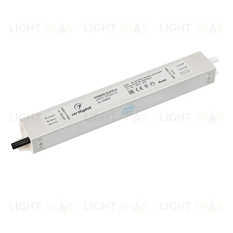 Блок питания Arlight ARPV-05040-B (5V, 8.0A, 40W) 038507 038507