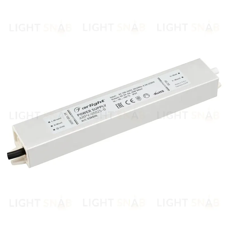 Блок питания Arlight ARPV-05025-B (5V, 5.0A, 25W) 038505 038505