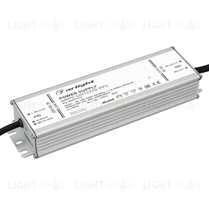 Блок питания Arlight ARPV-UH12240-PFC (12V, 20.0A, 240W) 024271(1) 024271(1)