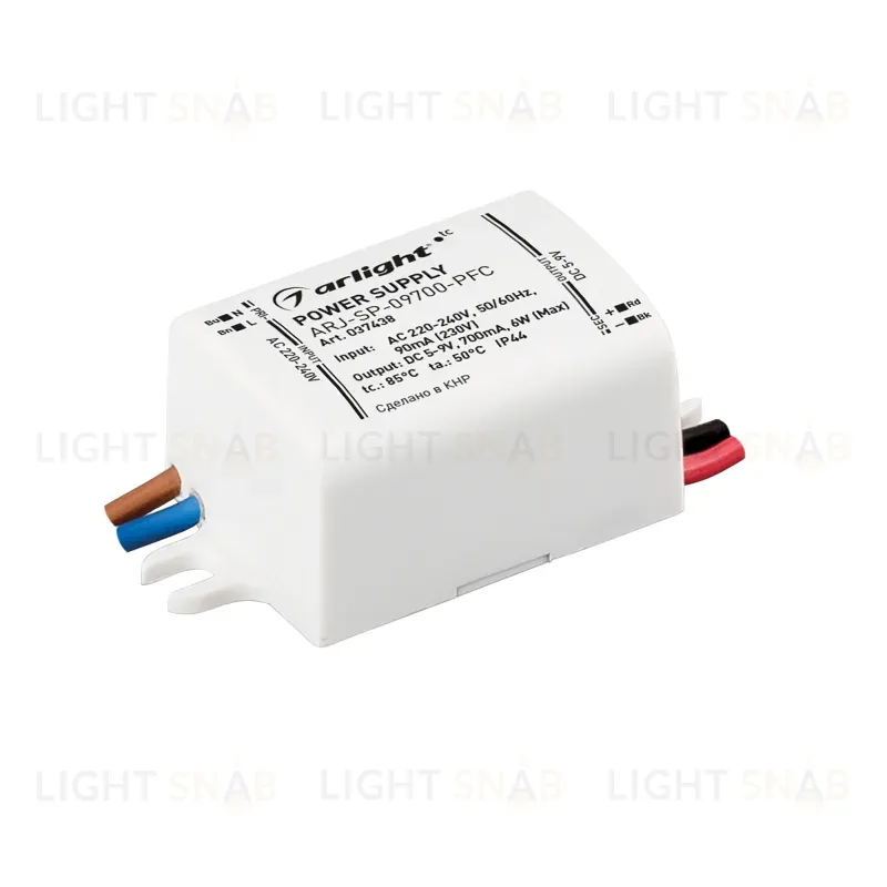 Блок питания Arlight ARJ-SP-09700-PFC (6W, 5-9V, 700mA) 037438 037438