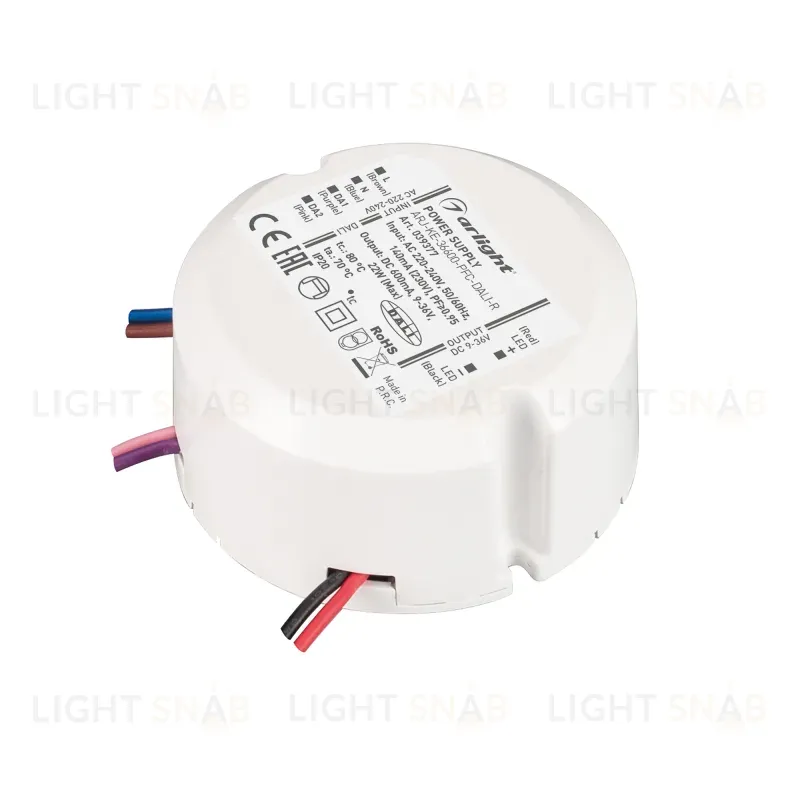 Блок питания Arlight ARJ-KE-36600-PFC-DALI-R (22W, 9-36V, 0.6A) 039377 039377
